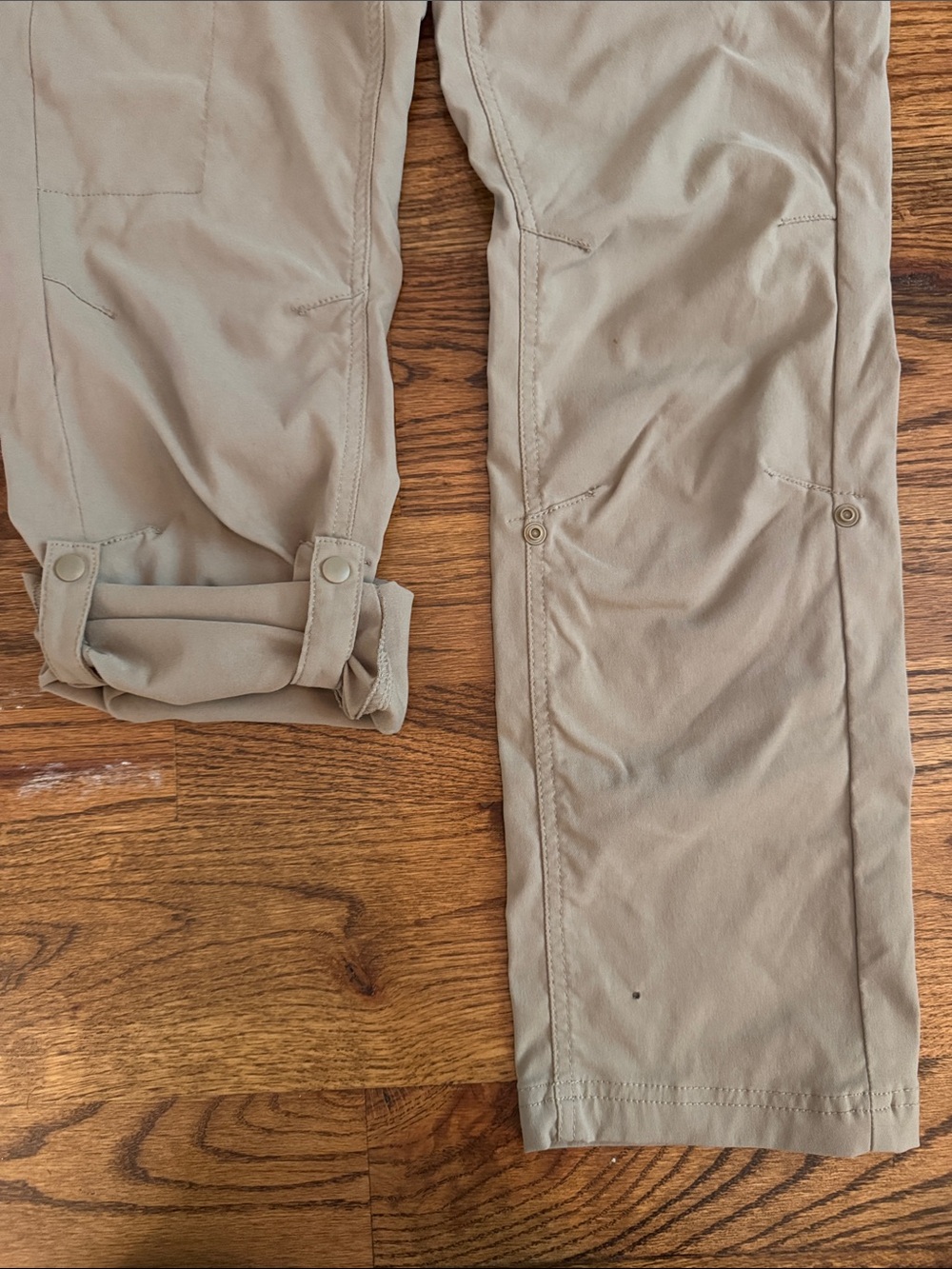 Prana Women's Khaki Cargo Convertible Pants - Picture 7 of 12